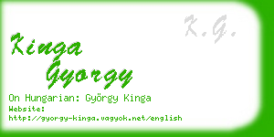 kinga gyorgy business card